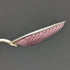 1933 British vintage pair of sterling silver demitasse spoons with enamel decoration